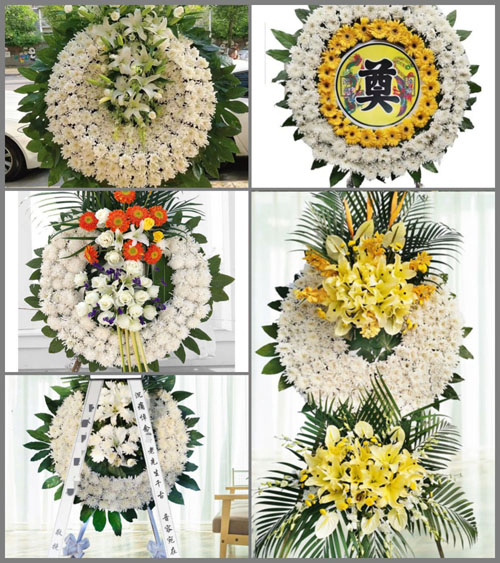 山西阳泉平定县冠山镇鹊山村花圈速递